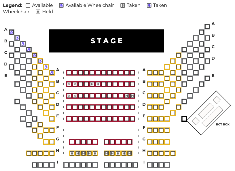 Fulton Theatre Seating Chart