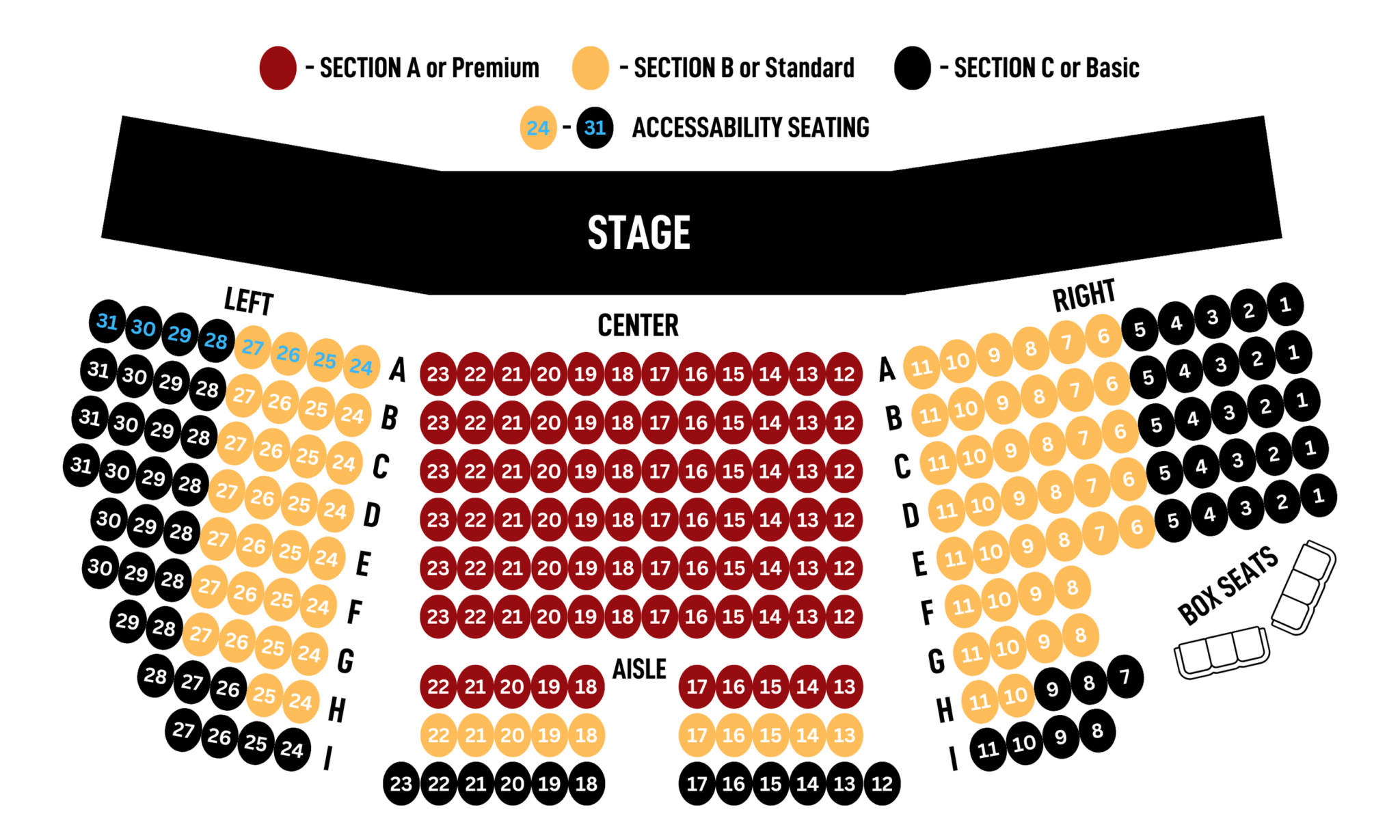 Seat Chart Boise Contemporary Theater